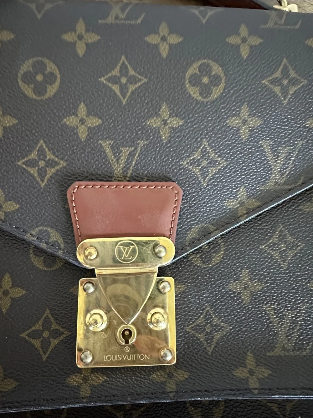 Authentic Louis Vuitton vintage Monceau Handle Crossbody Bag
